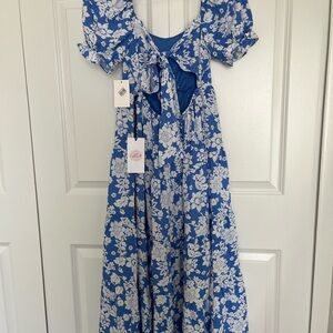 Dry Goods Blue and White Floral Dress